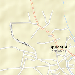 Zrnovci Street Map