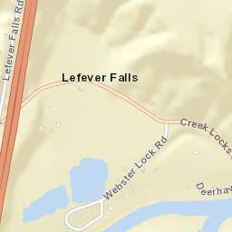 Lefever Falls New York Street Map
