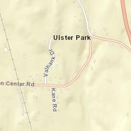 Ulster Park New York Street Map