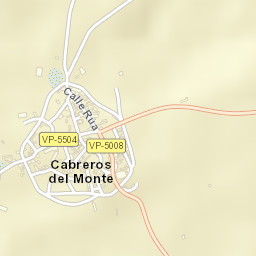 Cabreros del Monte Street Map