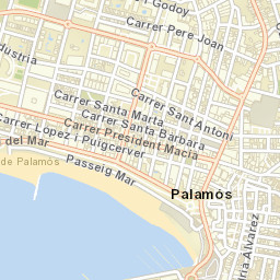Palamós Street Map