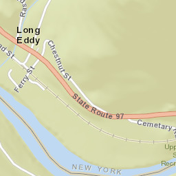 Long Eddy New York Street Map