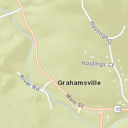 Grahamsville New York Street Map