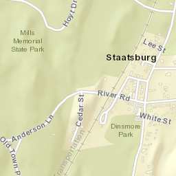 Staatsburg New York Street Map