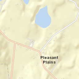 Pleasant Plains New York Street Map