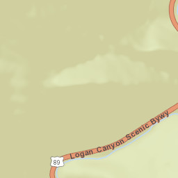 U.S. 89, Uinta-Wasatch-Cache National Forest Street Map