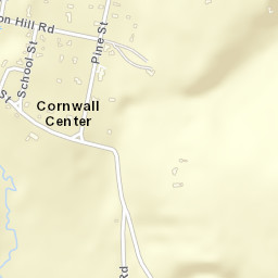 Cornwall Connecticut Street Map