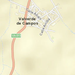 Valverde de Campos Street Map