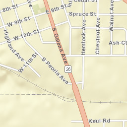 1107 South Peoria Avenue, Dixon, IL Street Map