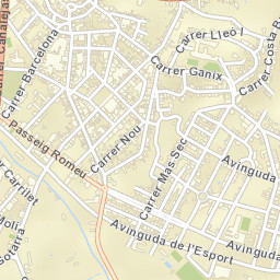 Llagostera Street Map