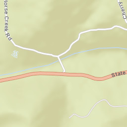 Horse Creek California Street Map