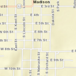 West 3rd Street, Madison, NE 68748, USA Street Map