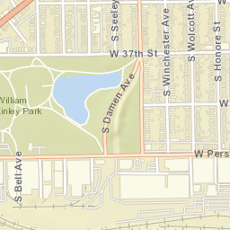 3700-3898 South Damen Avenue, Chicago Street Map