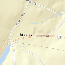 Bradley New York Street Map
