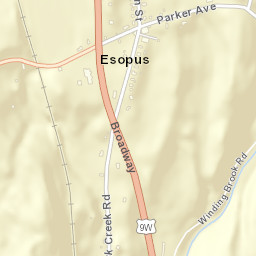 Esopus New York Street Map