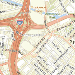 Providence, Rhode Island Street Map