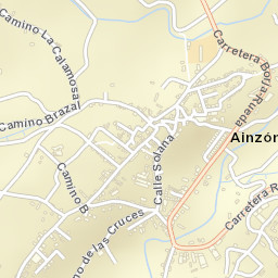 Ainzón Street Map