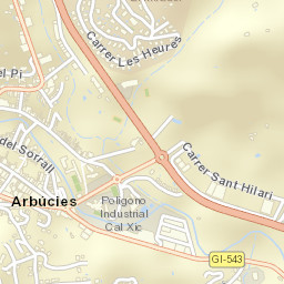 Arbúcies Street Map