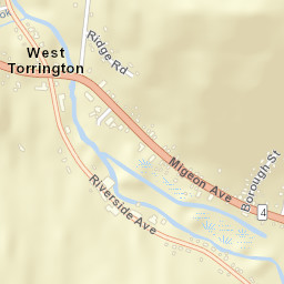 West Torrington Connecticut Street Map