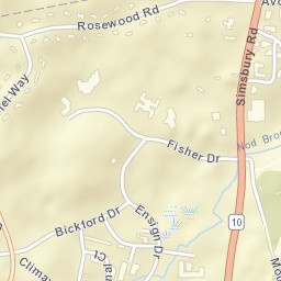 Avon Park North Connecticut Street Map