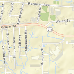 Blue Hills Connecticut Street Map