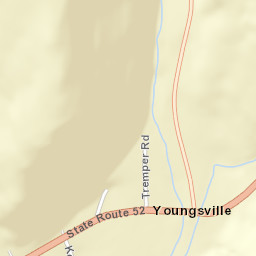 Youngsville New York Street Map