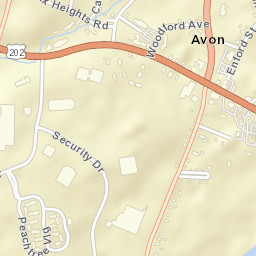 Old Avon Village Connecticut Street Map