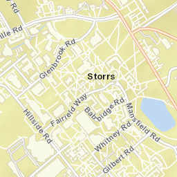 Storrs Connecticut Street Map