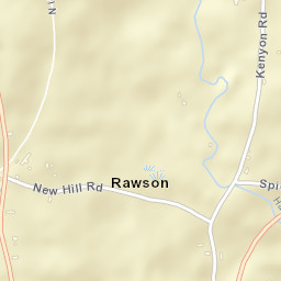 Rawson Connecticut Street Map