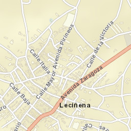 Leciñena Street Map