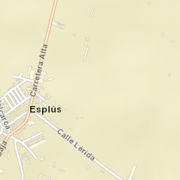 Esplús Street Map