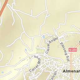 Almenar Street Map