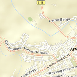 Artés Street Map