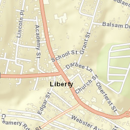 Liberty New York Street Map
