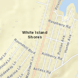 White Island Shores Street Map
