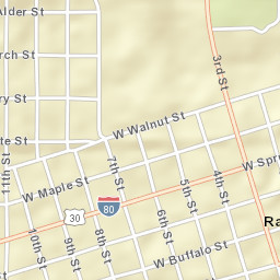 801-899 Cherry St Rawlins WY Street Map