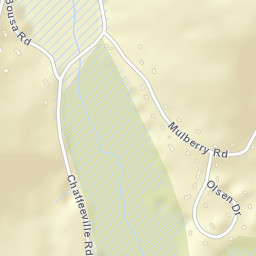 Chaffeeville Connecticut Street Map