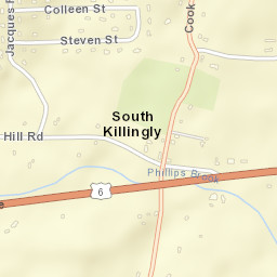 South Killingly Connecticut Street Map