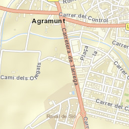 Agramunt Street Map