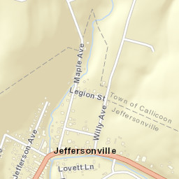 Jeffersonville New York Street Map