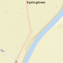 Springtown New York Street Map
