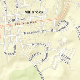 Millbrook New York Street Map