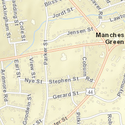 Manchester Green Connecticut Street Map