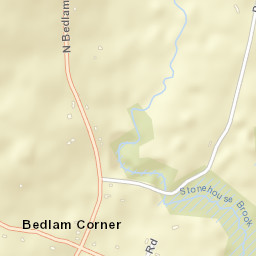 Bedlam Corner Connecticut Street Map