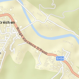 Rrëshen Street Map