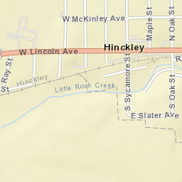 100-116 East Lincoln Avenue, Hinckley, IL Street Map