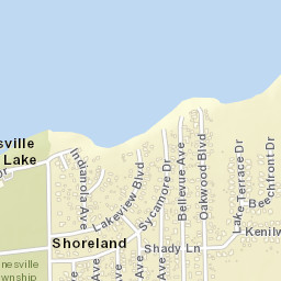 Shoreland Ohio Street Map