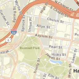 Hartford, Connecticut Street Map