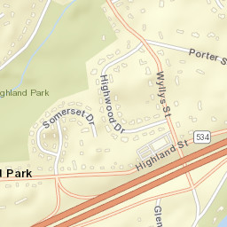 Highland Park Connecticut Street Map