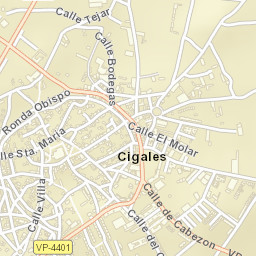 Cigales Street Map